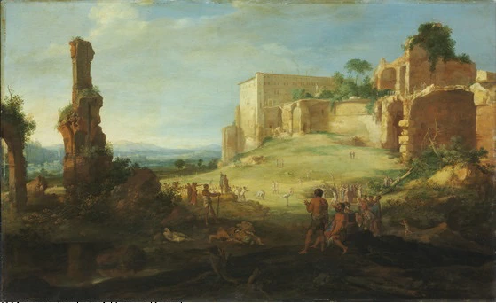 Paesaggio con la Corsa di Atalante e Ippomene